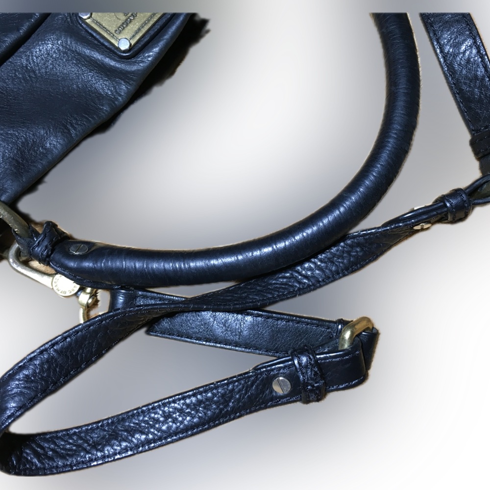Marc Jacobs Classic Q Hillier Pebbled Leather Hobo Shoulder Handbag - Picture 8 of 14